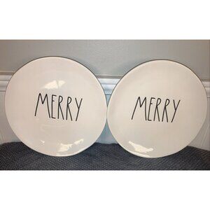 Rae Dunn Artisan Collection Delish 8” Plate Set of 2